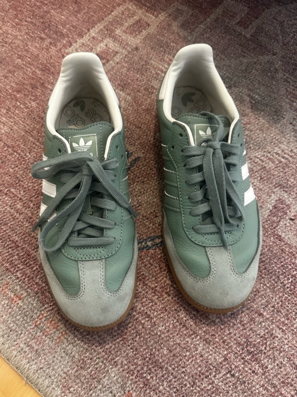 adidas OG Sambas - Sage Green with Gum Sole - Picture 3 of 4